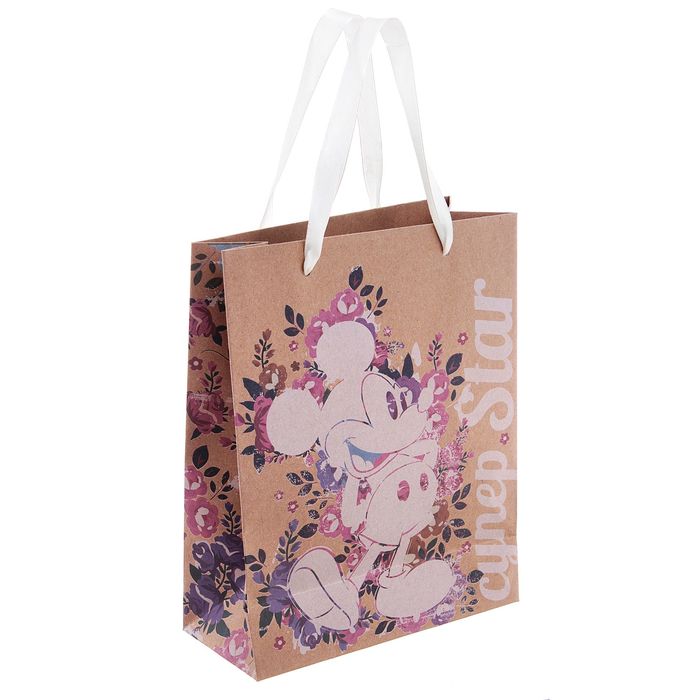 Пакет вертикальный крафт "Супер star", Микки Маус, 18 х 23 см