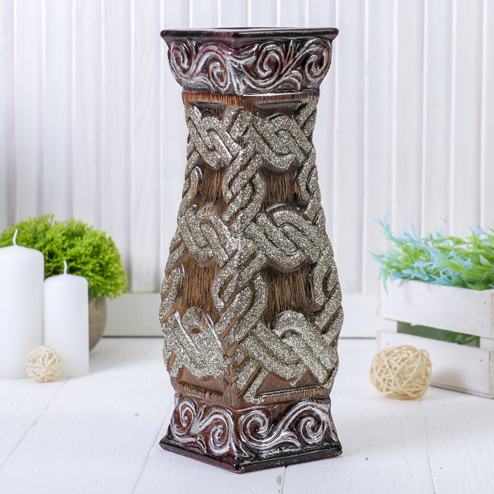 Ваза "Изящное плетение" микс