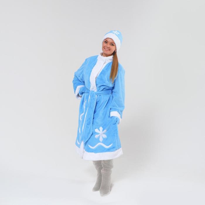 Карнавальный костюм "Снегурочка", р-р 44-50, рост 170 см