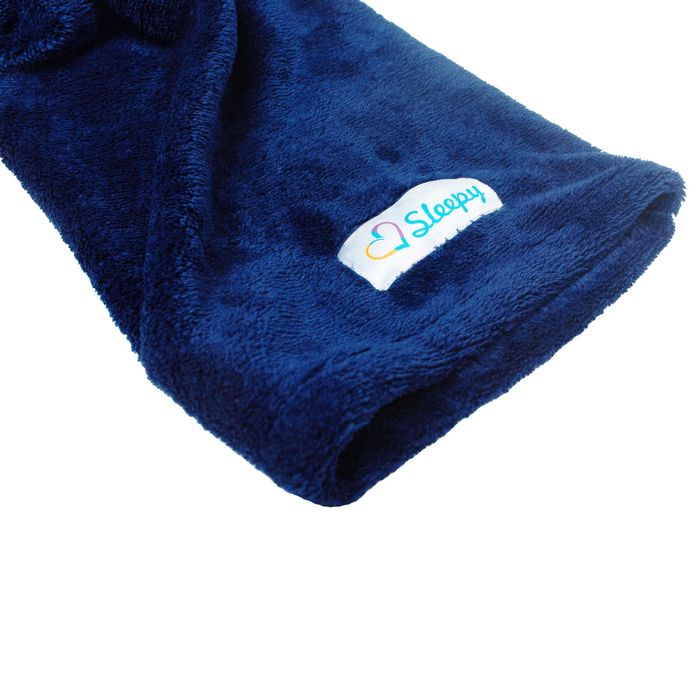 Плед с 4-мя рукавами Sleepy, размер 180х290 см, 60х33 см, 300 гр/м2, цвет тёмно-синий