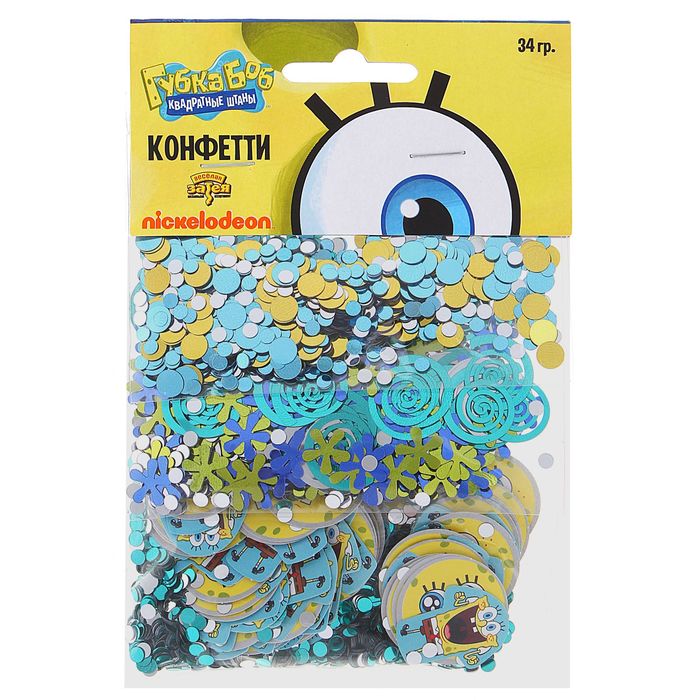 Конфетти "Губка Боб", 34 г, МИКС