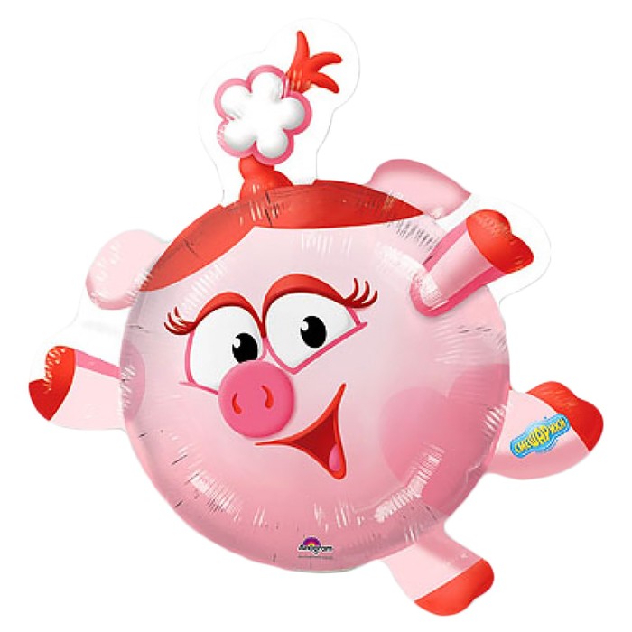 Шар фольгированный 12" "Смешарики Нюша" для палочки