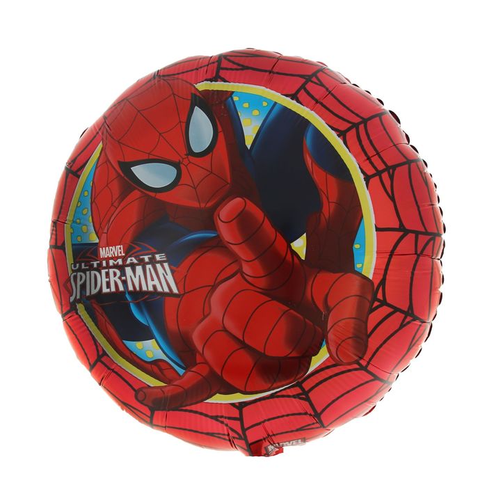 Шар фольгированный "Человек паук" Круг 18" HeSAVER S60 АГ
