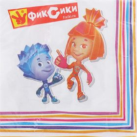 

Салфетки бумажные «Фиксики», 33 см, набор 16 шт.