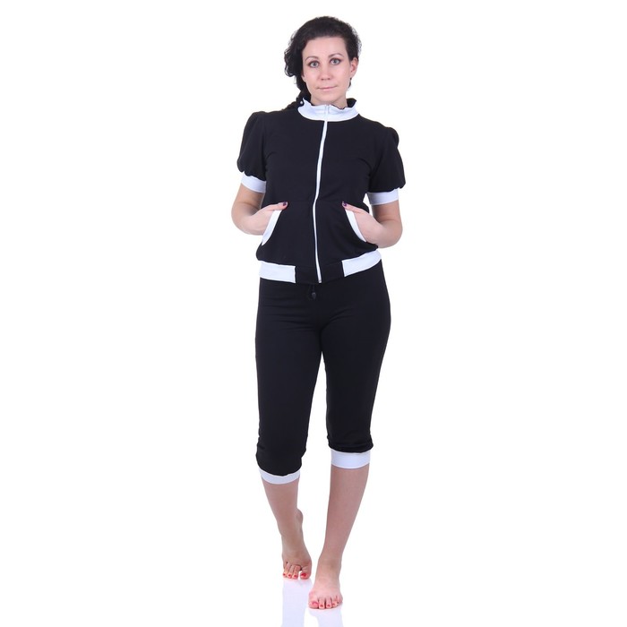 Костюм женский (кофта, бриджи) М194, р-р 42 футер