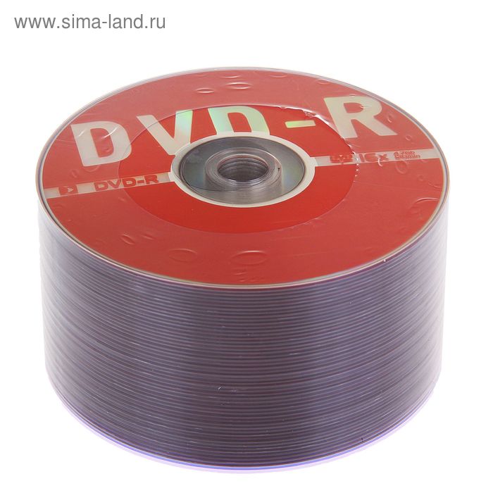 Диск DVD-R Data Standard, 16x, 4.7 Гб, спайка, 50 шт