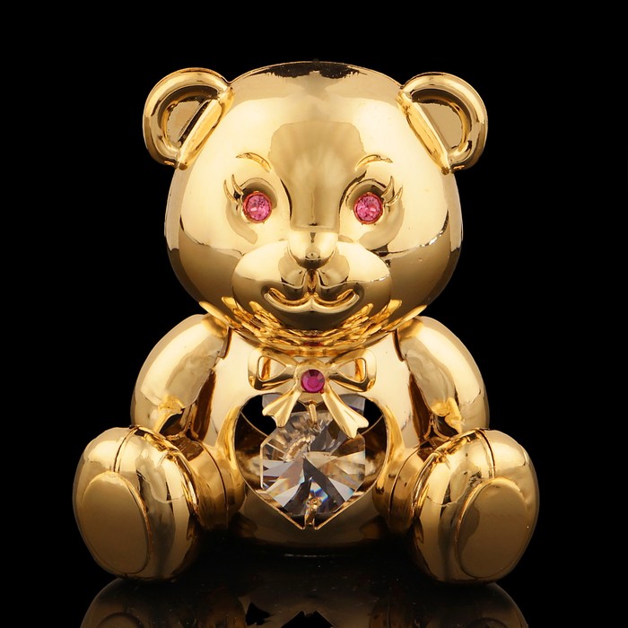 Сувенир «Медвежонок», с кристаллами Сваровски, 6,5 см