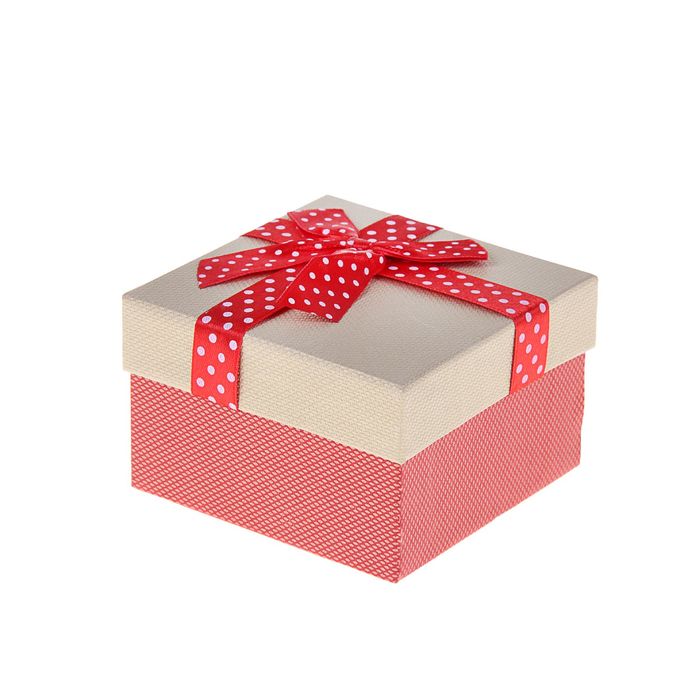 Коробка подарочная "Бант" 9 х 9 х 5,5 см