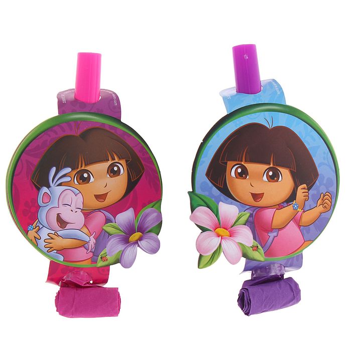 Язык-гудок "Даша-путешественница" , набор 8 шт.