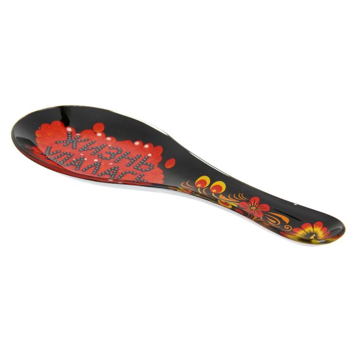 Подставка под ложку "Жизнь удалась", 8,5 х 24 см