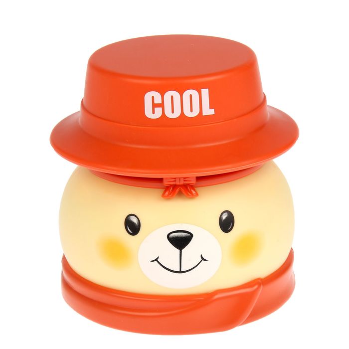 Шкатулка музыкальная со светом "Медвежонок в шляпе" МИКС