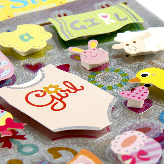 Наклейка 3D голография "Малыш" МИКС