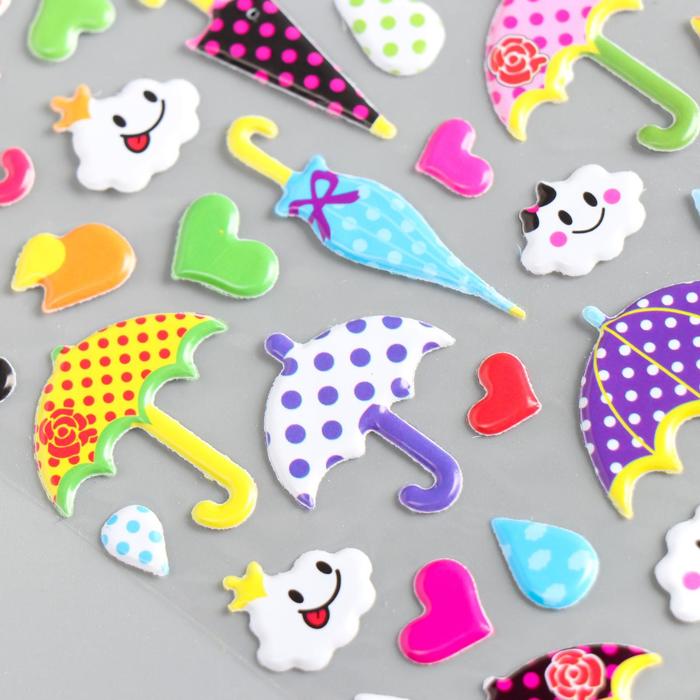 Наклейка объемная "Погода в доме" МИКС