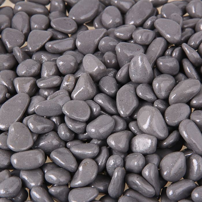 Грунт для аквариума "Галька цветная, серая" 800г фр 8-12 мм