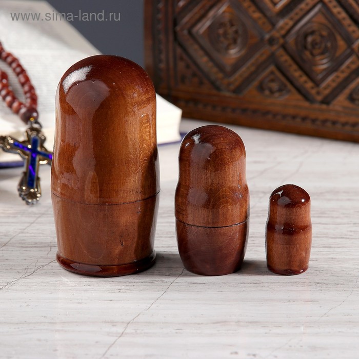 

Матрёшка «Православная», 3 кукольная, Владимирская, Спас, Николай Чудотворец