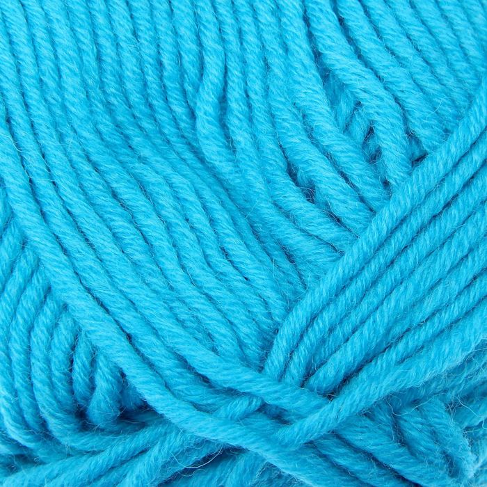 Пряжа "Зимняя премьера" 50%меринос.шерсть, 50% акрил объёмный 150м/100гр (583-Бирюза)