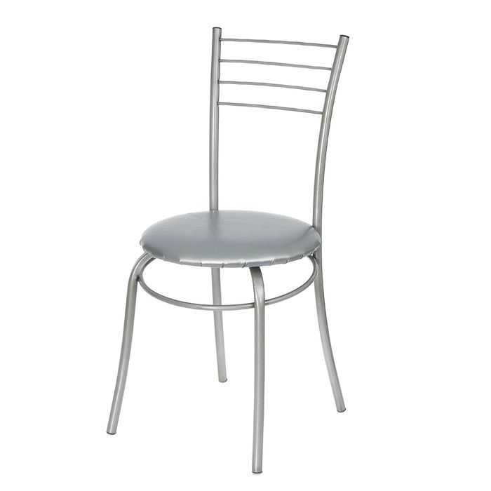 Стул "Бистро", порошковое покрытие искра-хром, цвет серый металлик