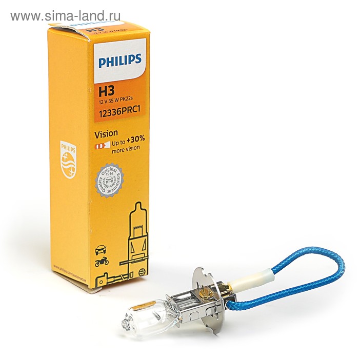 

Лампа автомобильная Philips Vision Premium H3, 12 В, 55 Вт