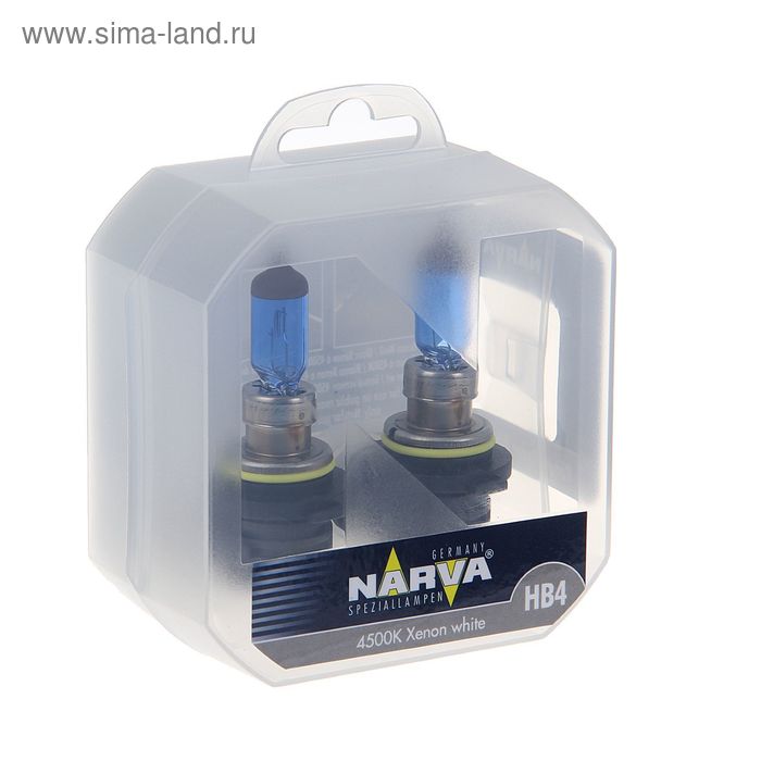 фото Лампа автомобильная narva range power white, hb4, 12 в, 55 вт, набор 2 шт