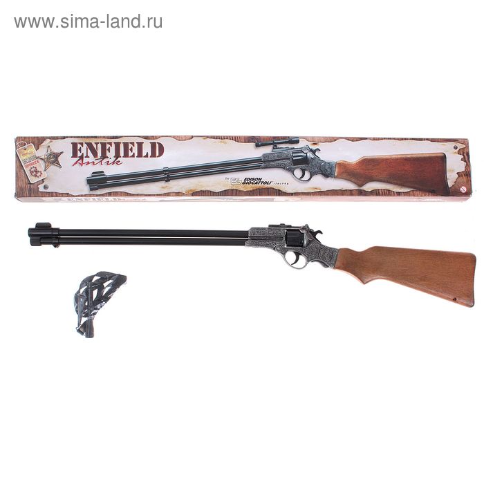 Ружьё игрушечное Enfield Gewehr Metall Western, с 8-зарядными пистонами, в коробе