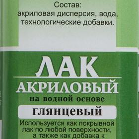 

Лак акриловый глянцевый 100 мл, покрывной (водная основа), "ЭМТИ"