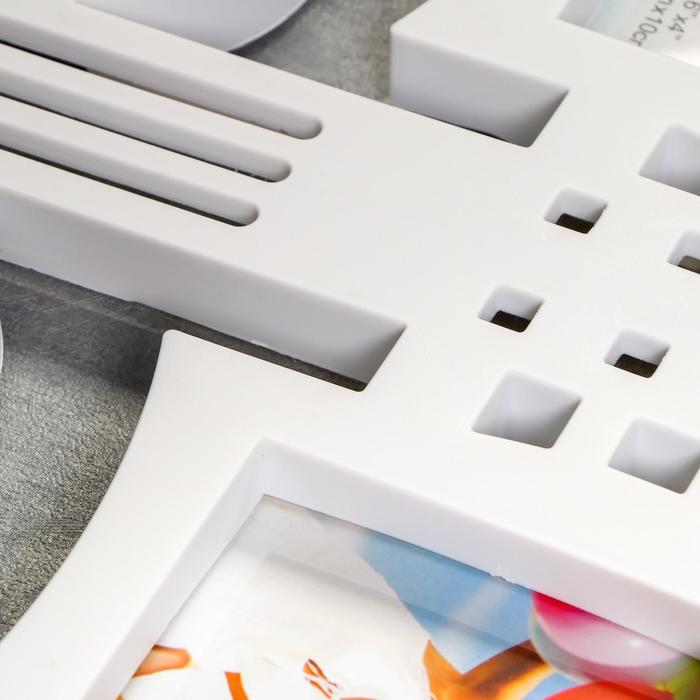 Фоторамка "Гитара" на 6 фото 10х15 см, 13х18 см, белая