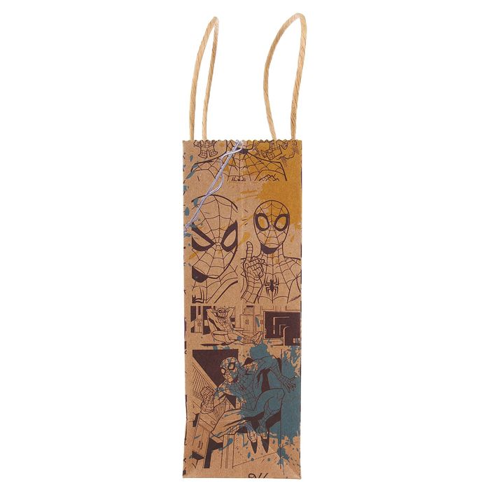 Пакет вертикальный крафт "Ты круче всех!", Человек-Паук, 18 х 23 см