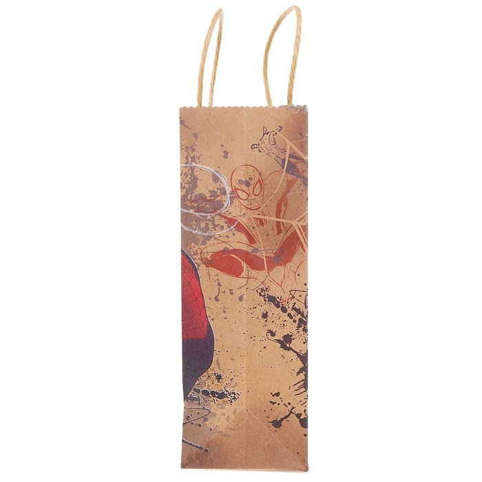 Пакет вертикальный крафт "Ты герой!", Человек-паук, 18 х 23 см