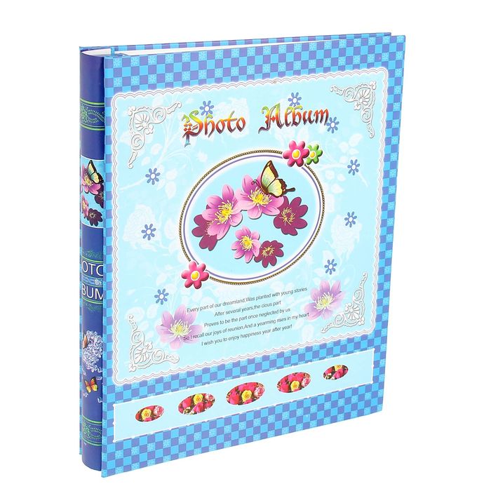 Фотоальбом на 240 фото 10х15 см "Цветочный рисунок" МИКС 33х27х5 см