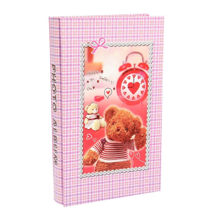 Фотоальбом на 300 фото 10х15 см "Мишки и клетка" МИКС 34х21х5 см