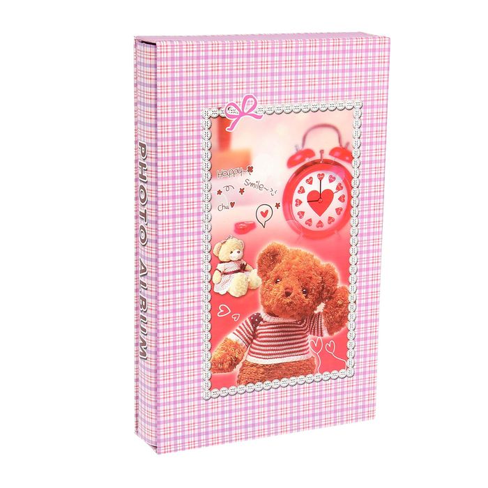 Фотоальбом на 300 фото 10х15 см "Мишки и клетка" МИКС 34х21х5 см