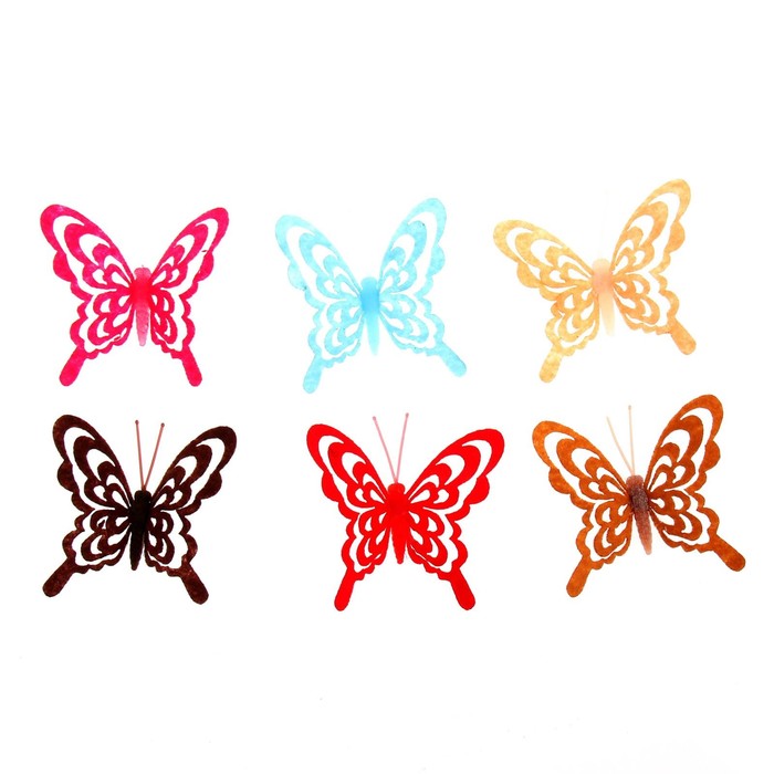 Магнит "Бабочка ажурная" МИКС