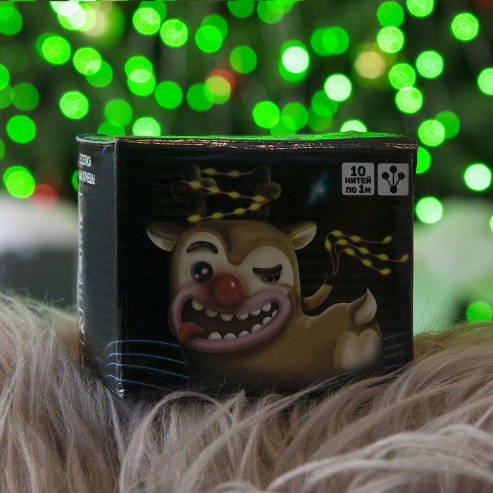 Гирлянда "Конский хвост (капля росы)" 10 нитей по 1 м., LED-120-12V, контроллер 8 режимов, ЗЕЛЕНЫЙ