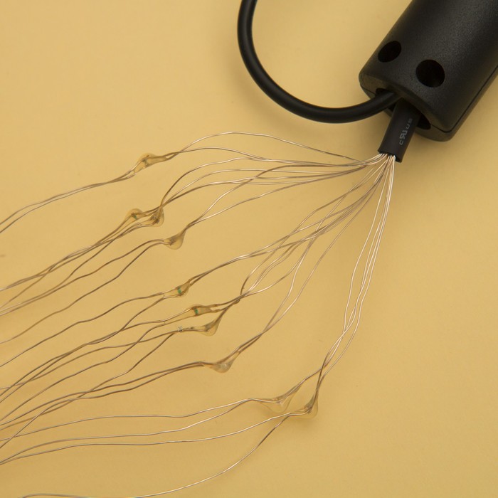 Гирлянда "Конский хвост (капля росы)" 10 нитей по 1 м., LED-120-12V, контроллер 8 режимов, ЗЕЛЕНЫЙ