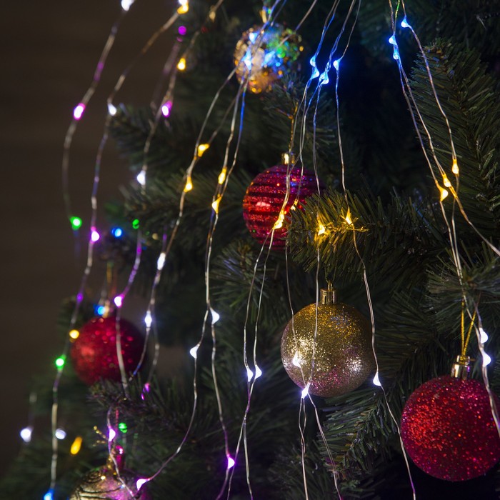 Гирлянда "Конский хвост (капля росы)" 24 нити по 1,5 м., LED-360-12V, контроллер 8 режимов, МУЛЬТИ