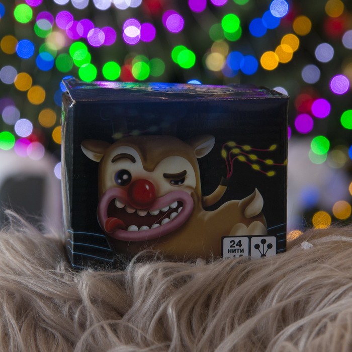 Гирлянда "Конский хвост (капля росы)" 24 нити по 1,5 м., LED-360-12V, контроллер 8 режимов, МУЛЬТИ