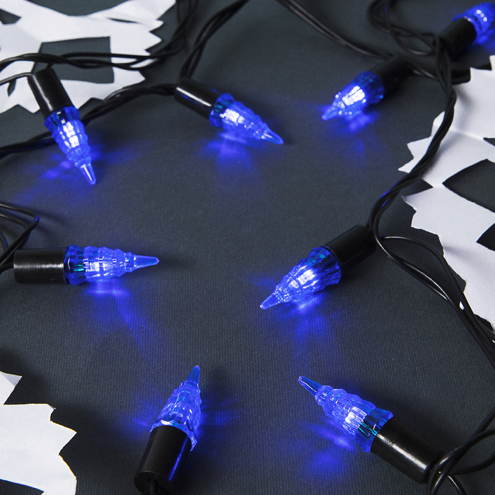 Гирлянда "Метраж" улич. с насад. "Конус" 5 м, Н.Т. LED-40-220V, фиксинг, СИНИЙ