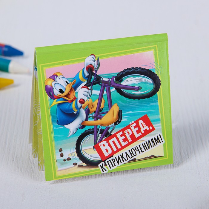 Блокнот в открытке "Покоряй новые вершины", Микки Маус и друзья, 20 листов