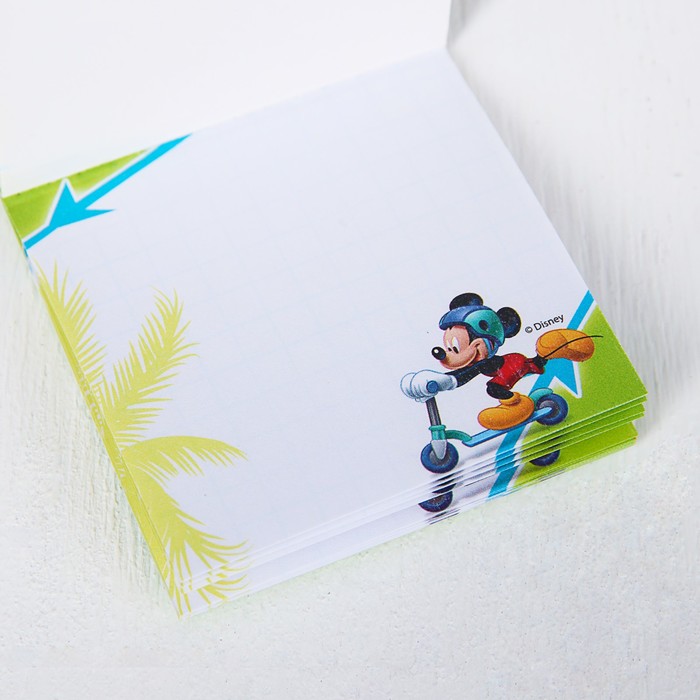 Блокнот в открытке "Покоряй новые вершины", Микки Маус и друзья, 20 листов