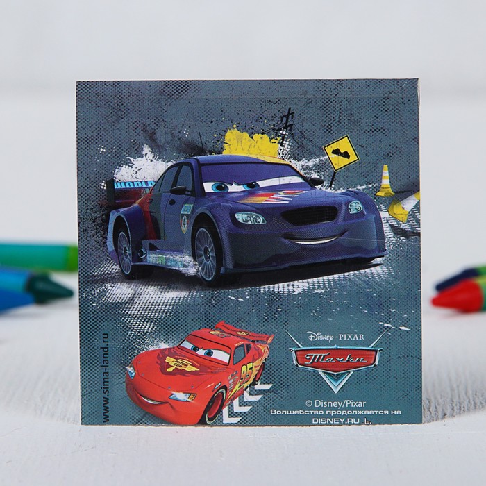 Блокнот в открытке "Самый быстрый и отважный", Тачки, 20 листов