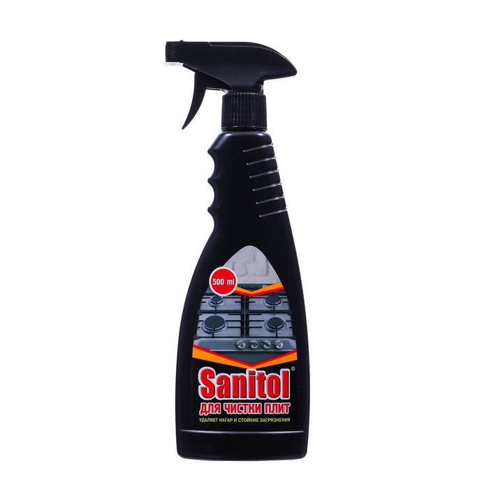 Средство для чистки плит Sanitol с распылителем, 500 мл средство для чистки стеклокерамики sanitol 250 мл