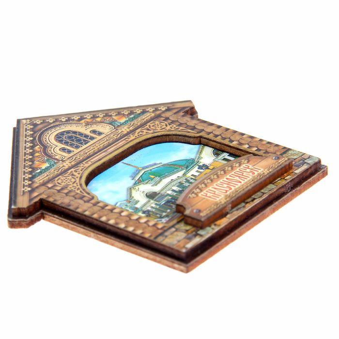 Магнит в форме домика «Красноярск»