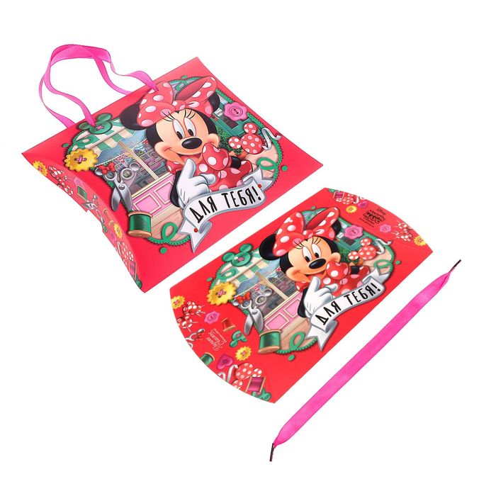 Коробка складная фигурная "Для тебя", Минни Маус, 19 х 18 см