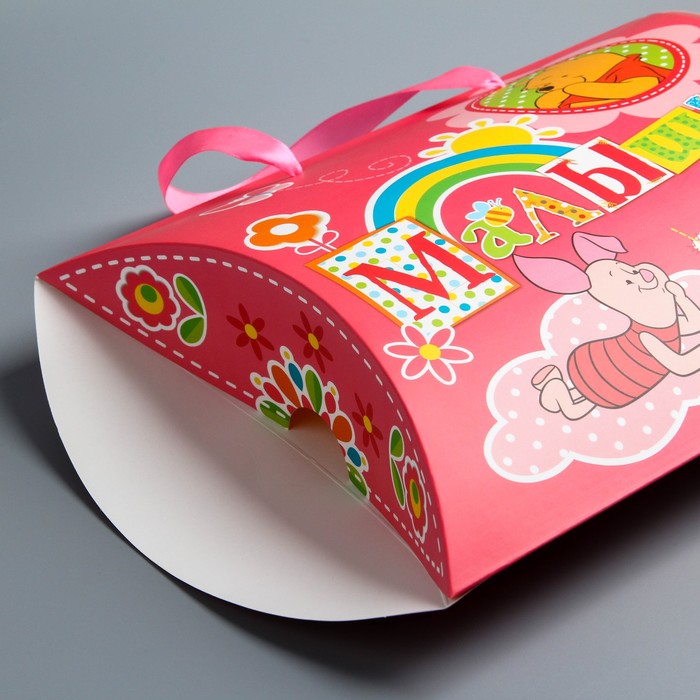 Коробка складная фигурная "Малышке", Медвежонок Винни, Дисней Беби, 30 х 24 см