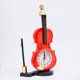 Будильник 'Скрипка с пюпитром', дискретный ход, 17 х 10 см Ош