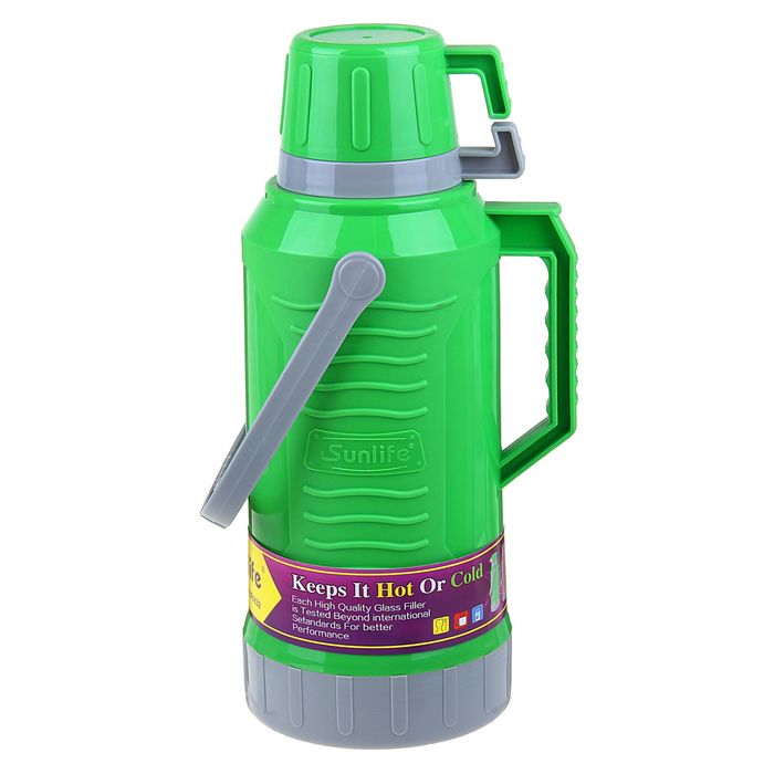 Термос с ручкой «Семейный», 3.2 л, 1 кружка, 6-8 ч, микс