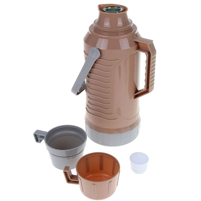 Термос с ручкой «Семейный», 3.2 л, 1 кружка, 6-8 ч, микс