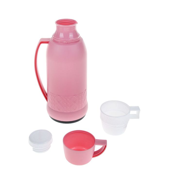 Термос с ручкой «Плетение», 1.8 л, 2 кружки, 6-8 ч, микс