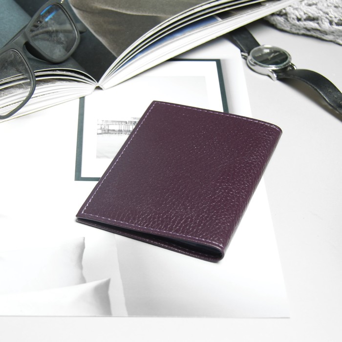 Обложка для автодокументов, фиолетовый флотер