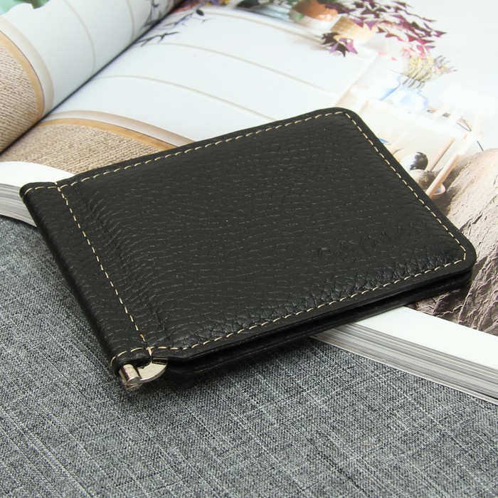 Зажим для купюр, флотер, цвет чёрный